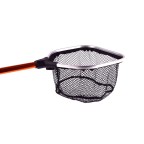 Thickened metal alloy pole landing net