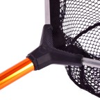 Thickened metal alloy pole landing net