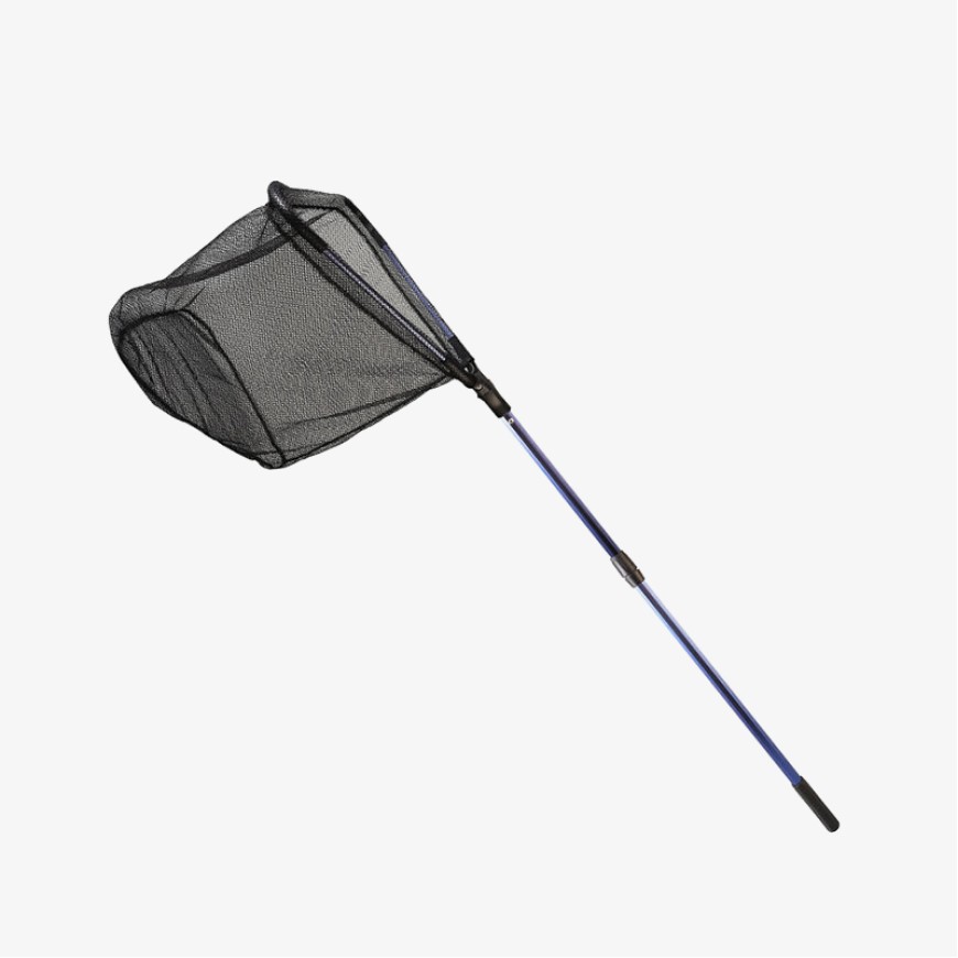Triangular telescopic folding landing net