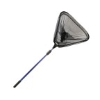 Triangular telescopic folding landing net