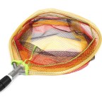 Telescopic rubber-coated landing net