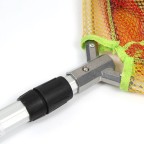 Telescopic rubber-coated landing net