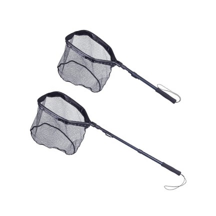 Foldable telescopic anti-slip landing net