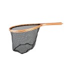 High-quality wooden handle landing net