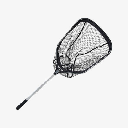 Portable short retractable landing net