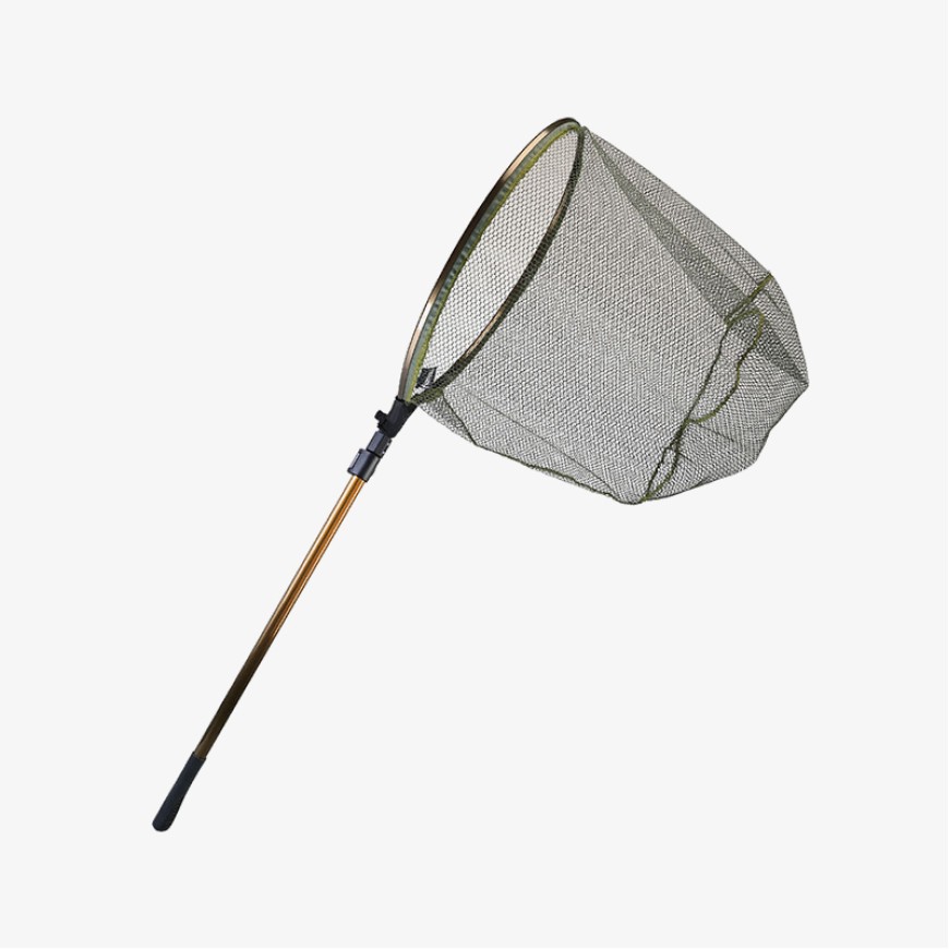 Flexible and detachable aluminum alloy pole landing net