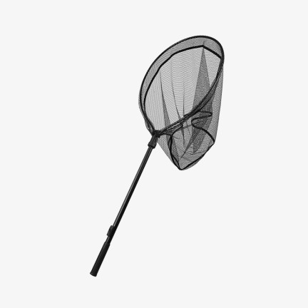 Outdoor retractable folding landing net