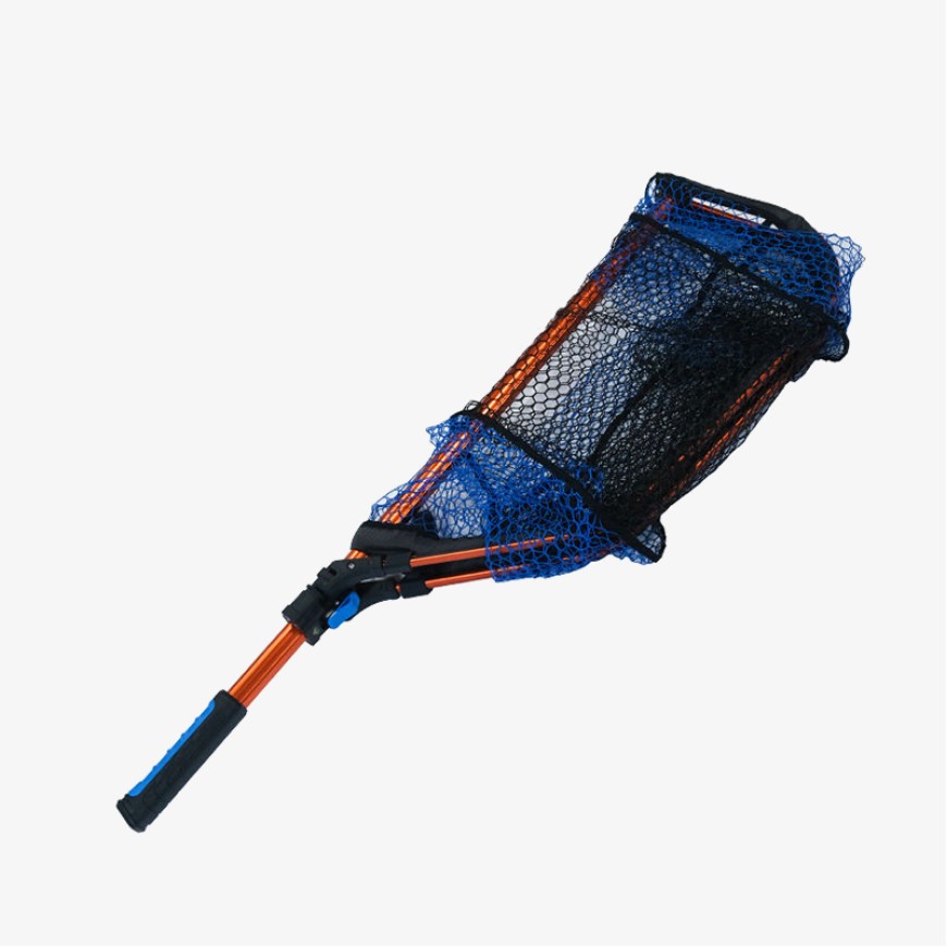 Large deluxe foldable landing net