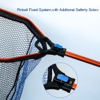 Large deluxe foldable landing net