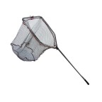 Foldable square net head landing net