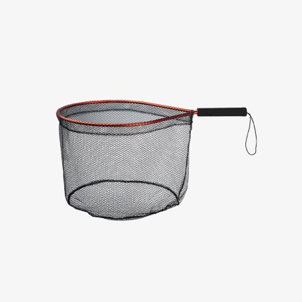 Aluminum alloy reinforced short-handled landing net
