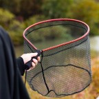 Aluminum alloy reinforced short-handled landing net