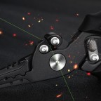 Durable black stainless steel fishing pliers