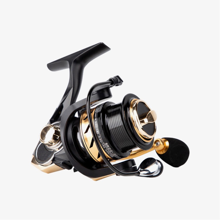 Lightweight left-handed fishing reel