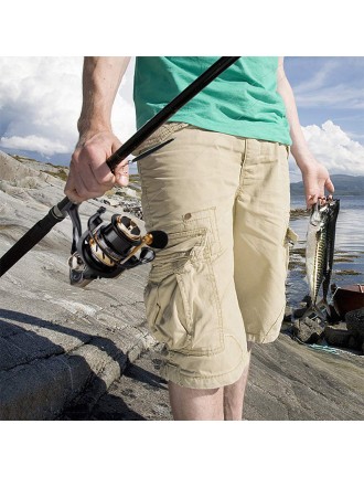 Lightweight left-handed fishing reel