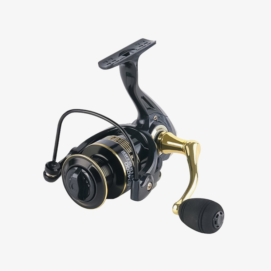 Sturdy and durable metal handle fishing reel