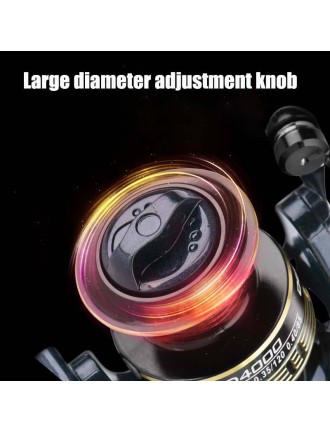 Sturdy and durable metal handle fishing reel