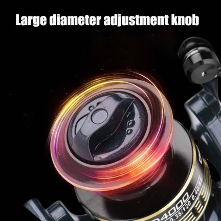 Sturdy and durable metal handle fishing reel