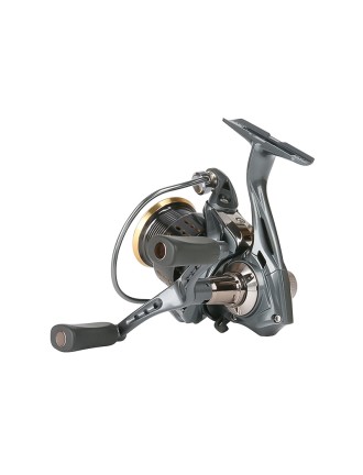 Double-handle metal left-handled fishing reel