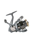 Double-handle metal left-handled fishing reel