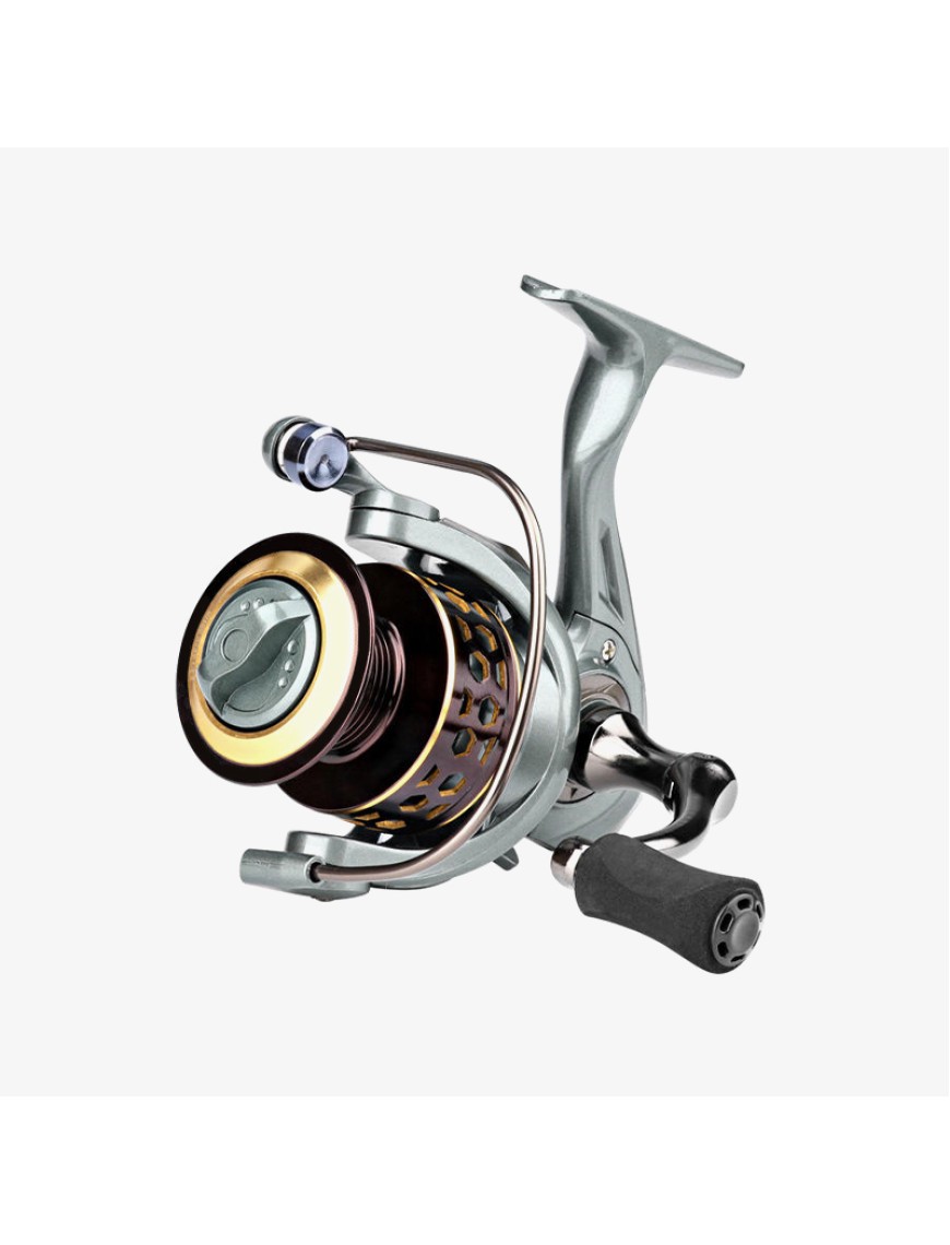 Metal left-hand long cast spinning fishing reel
