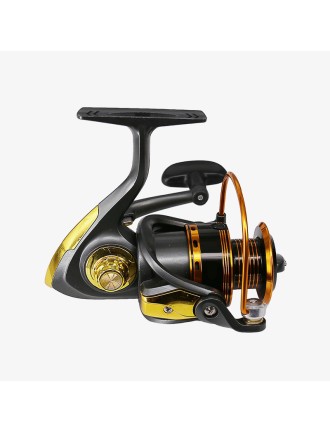 Comfortable rocker arm metal spinning fishing reel