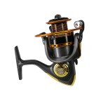 Comfortable rocker arm metal spinning fishing reel