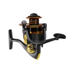 Comfortable rocker arm metal spinning fishing reel