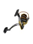 Comfortable rocker arm metal spinning fishing reel