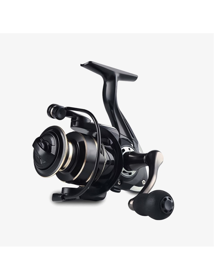 Black high-strength spinning fishing reel