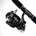 Black high-strength spinning fishing reel
