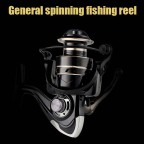 Black high-strength spinning fishing reel