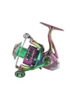 Colorful all-metal spinning fishing reel