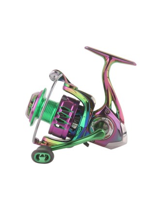 Colorful all-metal spinning fishing reel