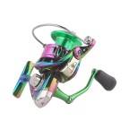 Colorful all-metal spinning fishing reel