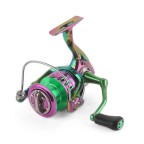 Colorful all-metal spinning fishing reel
