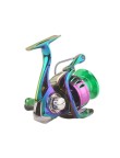 Colorful all-metal spinning fishing reel