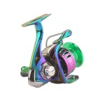 Colorful all-metal spinning fishing reel
