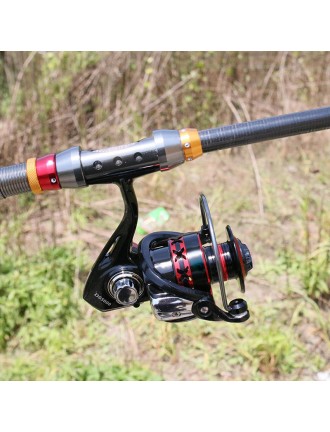 Folding rocker arm all-metal rotating fishing reel