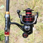Folding rocker arm all-metal rotating fishing reel