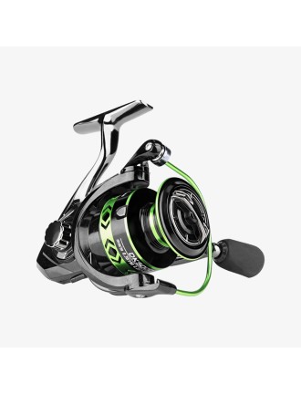 Green right-handed metal fishing reel