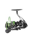 Green right-handed metal fishing reel