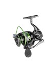 Green right-handed metal fishing reel