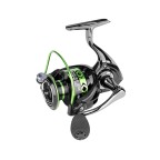 Green right-handed metal fishing reel