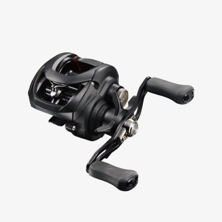 Black double-handle spinning fishing reel