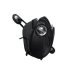 Black double-handle spinning fishing reel