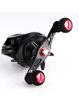 Wear-resistant and non-slip double-handle fishing reel