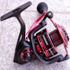 Red aluminum alloy rocker arm metal fishing reel