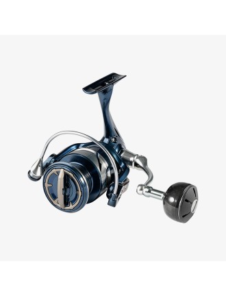 Blue high-strength aluminum spinning fishing reel