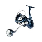 Blue high-strength aluminum spinning fishing reel